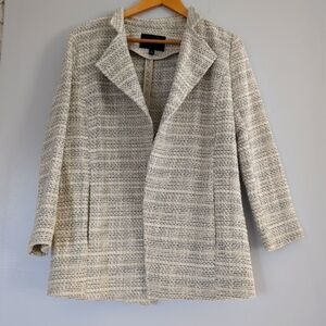 Banana Republic Blazer Womens 4P Cotton Corpcore Elegant Neutral